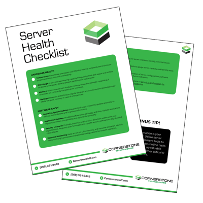 Server Health Checklist PDF Graphic