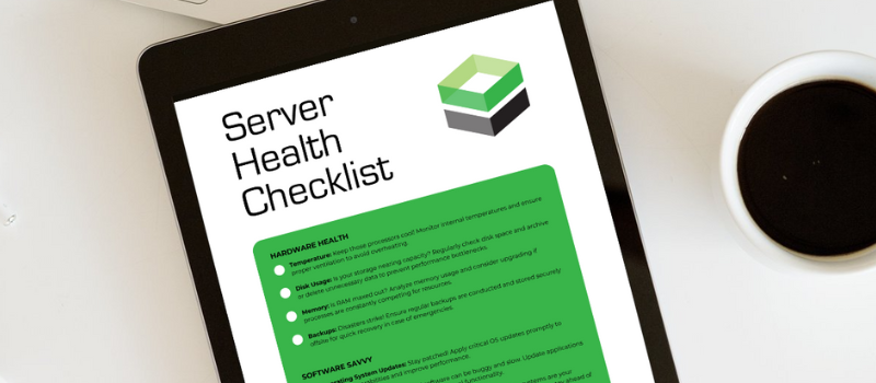 A preview of the Server Health Checklist PDF