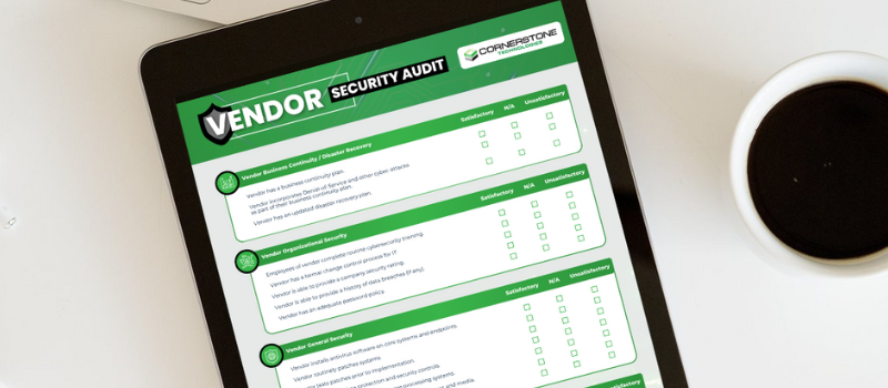 A preview of the Vendor Security Audit PDF